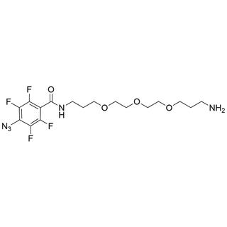 N-(3-(2-(2-(3-aminopropoxy)ethoxy)ethoxy)propyl)-4-azido-2,3,5,6-tetrafluorobenzamide