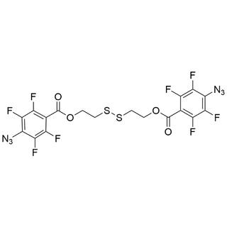 disulfanediylbis(ethane-2,1-diyl) bis(4-azido-2,3,5,6-tetrafluorobenzoate)