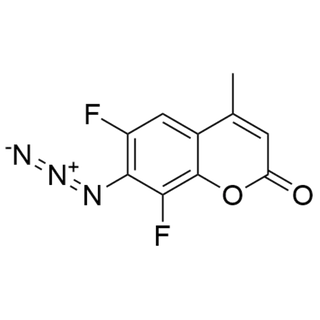 7-Azido-6,8-difluoro-4-methyl-2H-1-benzopyran-2-one
