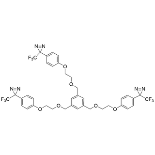 1,3,5-tris((2-(4-(3-(trifluoromethyl)-3H-diazirin-3-yl)phenoxy)ethoxy)methyl)benzene