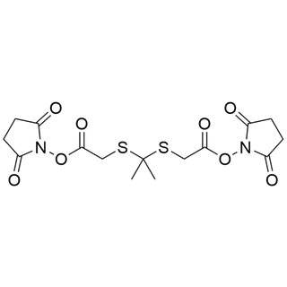 bis(2,5-dioxopyrrolidin-1-yl) 2,2'-(propane-2,2-diylbis(sulfanediyl))diacetate