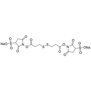 sodium 1,1'-((3,3'-disulfanediylbis(propanoyl))bis(oxy))bis(2,5-dioxopyrrolidine-3-sulfonate)