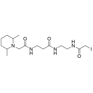 3-(2-(2,6-dimethylpiperidin-1-yl)acetamido)-N-(2-(2-iodoacetamido)ethyl)propanamide