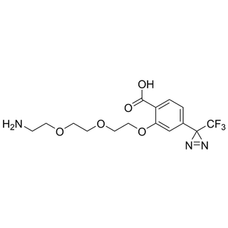 2-(2-(2-(2-aminoethoxy)ethoxy)ethoxy)-4-(3-(trifluoromethyl)-3H-diazirin-3-yl)benzoic acid