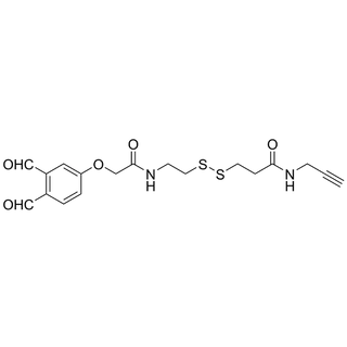 3-((2-(2-(3,4-diformylphenoxy)acetamido)ethyl)disulfaneyl)-N-(prop-2-yn-1-yl)propanamide