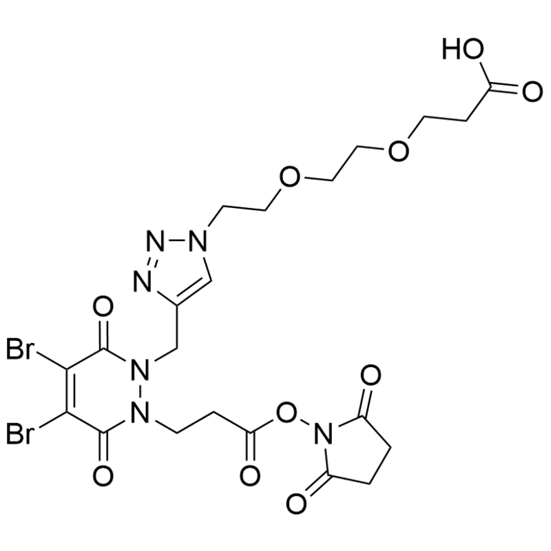 Dibromopyridazinediones-N-Propionate NHS-N'-Methyl-Triazole-PEG2-Acid