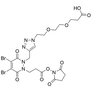 Dibromopyridazinediones-N-Propionate NHS-N'-Methyl-Triazole-PEG2-Acid