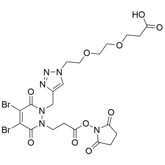 Dibromopyridazinediones-N-Propionate NHS-N'-Methyl-Triazole-PEG2-Acid