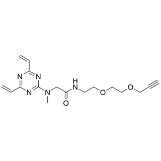 Propargyl-PEG2-Gly-DVT