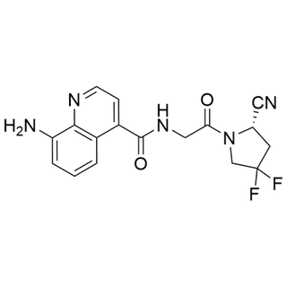 (S)-8-amino-N-(2-(2-cyano-4,4-difluoropyrrolidin-1-yl)-2-oxoethyl)quinoline-4-carboxamide