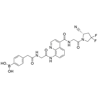 (S)-(4-(2-((2-((4-((2-(2-cyano-4,4-difluoropyrrolidin-1-yl)-2-oxoethyl)carbamoyl)quinolin-8-yl)amino)-2-oxoethyl)amino)-2-oxoethyl)phenyl)boronic acid