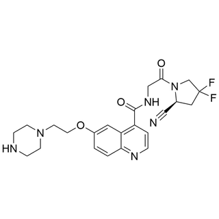 (S)-N-(2-(2-cyano-4,4-difluoropyrrolidin-1-yl)-2-oxoethyl)-6-(2-(piperazin-1-yl)ethoxy)quinoline-4-carboxamide