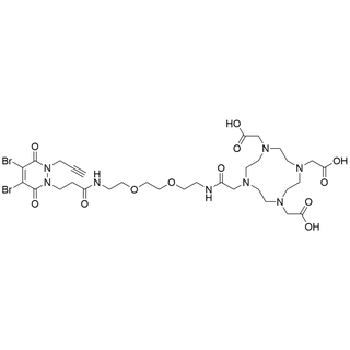 Dibromopyridazinediones-N-propargyl-N'-Propionate-PEG2-DOTA