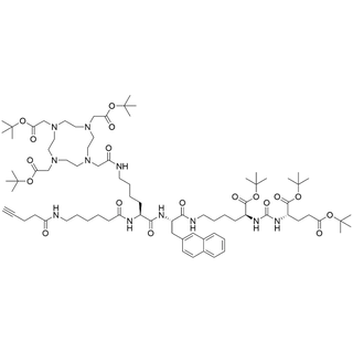 (6-(pent-4-ynamido)hexanoyl)-Lys(DOTA-tris)-L-2-NAL-O-t-Bu-Lysine-di-O-t-butyl Glutamate Urea