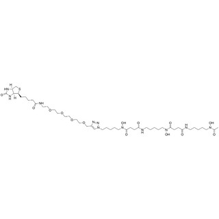 Biotin-PEG4-triazole-DFOB