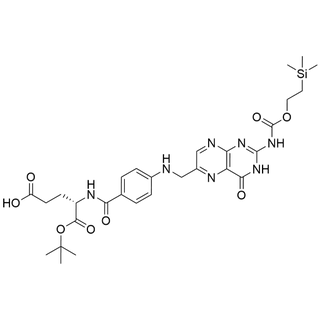 (S)-5-(tert-butoxy)-5-oxo-4-(4-(((4-oxo-2-(((2-(trimethylsilyl)ethoxy)carbonyl)amino)-3,4-dihydropteridin-6-yl)methyl)amino)benzamido)pentanoic acid