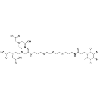 6-(2-(bis(carboxymethyl)amino)ethyl)-3-(carboxymethyl)-26-(4,5-dibromo-2-methyl-3,6-dioxo-3,6-dihydropyridazin-1(2H)-yl)-8,24-dioxo-13,16,19-trioxa-3,6,9,23-tetraazahexacosanoic acid