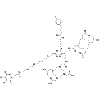 (DBP-NMPA-PEG4)-Lys(4-iodophenylbutanamide)-bis(EN-DOTA)