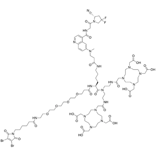 (DBM-C6-amido-PEG4)-Lys(FAP-N-Me-beta-Ala)-bis(EN-DOTA)