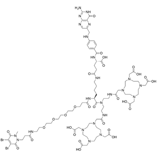 (DBP-NMPA-PEG4)-Lys(Folate)-bis(EN-DOTA)