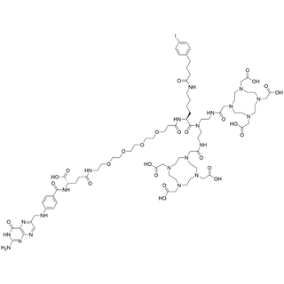 (Folate-PEG4)-Lys(4-iodophenylbutanamide)-bis(EN-DOTA)