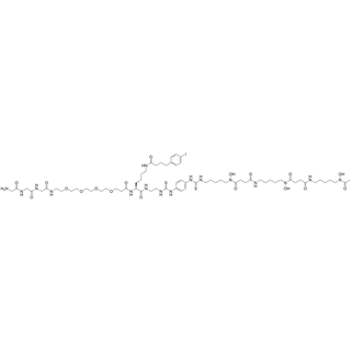 (Gly-Gly-Gly-PEG4)-Lys(4-iodophenylbutanamide)-(EN-p-TU-PTU-C5-HOMO-DFOB)