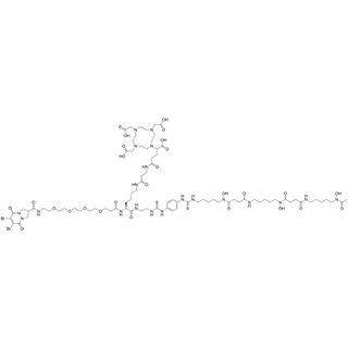 (Br2-PyPz-carboxyamide-PEG4)-Lys(DOTAGA-beta-Ala)-(EN-p-TU-PTU-C5-HOMO-DFOB)