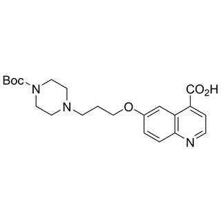 6-(3-(4-(tert-butoxycarbonyl)piperazin-1-yl)propoxy)quinoline-4-carboxylic acid
