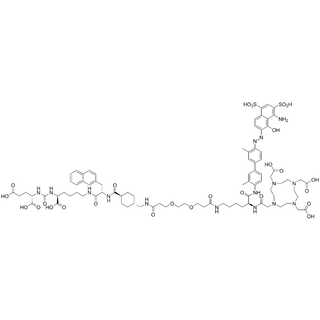 DOTA-Lys(PEG2-Vipivotide tetraxetan Linker)-(EB-NH)