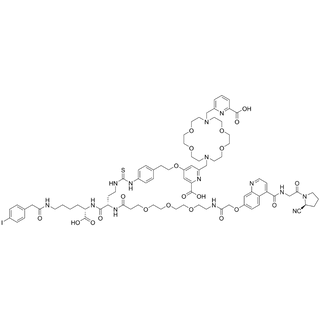 (FAP-PEG3)-Dab(p-thiourea-macropa)-Lys(4-iodophenylbutanamide)