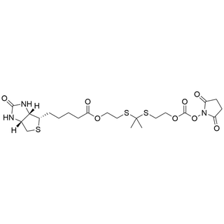 Biotin-bis(2-hydroxyethylthio)propane-NHS carbonate