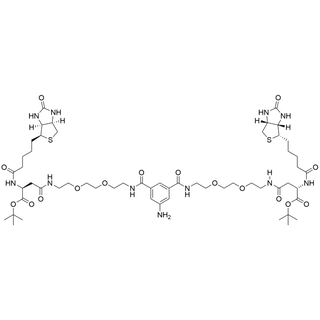 Bis-Biotin-Asp (PEG2-5-amino-Isophthalamide)-(OBu-t)