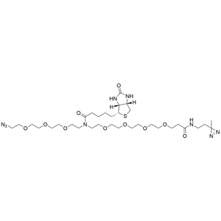 Biotin-N-PEG3-azide-N-PEG4-2-(3-methyl-3H-diazirin-3-yl)ethan-1-amide