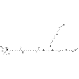 TME-Bis(PEG2-azide)-Glycolic-CAD-Biotin