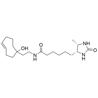 N-(2-((E)-1-hydroxycyclooct-4-en-1-yl)ethyl)-6-((4R,5S)-5-methyl-2-oxoimidazolidin-4-yl)hexanamide