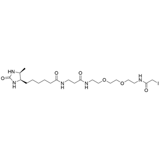 Desthiobiotin-beta-Ala-PEG2-(iodo-acetamide)