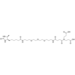 4-(2-carboxyethyl)-29-((4R,5S)-5-methyl-2-oxoimidazolidin-4-yl)-5,8,24-trioxo-13,16,19-trioxa-4,9,23-triazanonacosanoic acid