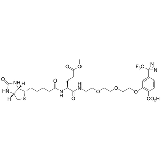 Biotin-Glu(Ome)-PEG3-CF3-diazirinyl-benzoic acid