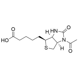 5-((3aS,4S,6aR)-1-acetyl-2-oxohexahydro-1H-thieno[3,4-d]imidazol-4-yl)pentanoic acid