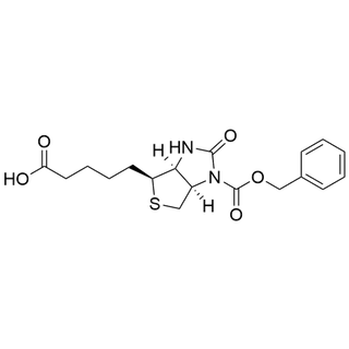 5-((3aS,4S,6aR)-1-((benzyloxy)carbonyl)-2-oxohexahydro-1H-thieno[3,4-d]imidazol-4-yl)pentanoic acid