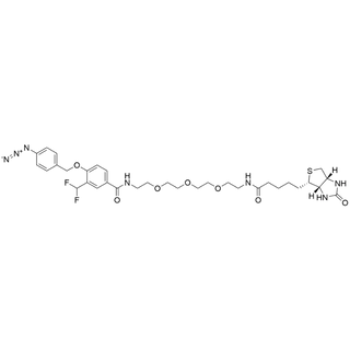 4-((4-azidobenzyl)oxy)-3-(difluoromethyl)-N-(13-oxo-17-((3aS,4S,6aR)-2-oxohexahydro-1H-thieno[3,4-d]imidazol-4-yl)-3,6,9-trioxa-12-azaheptadecyl)benzamide