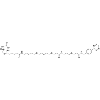 Tetrazine-BnNH-SS-PEG4-Biotin