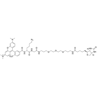 TAMRA-azide-PEG3-Biotin