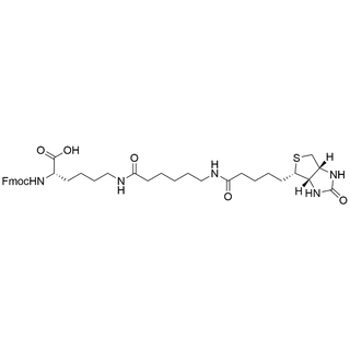 Fmoc-Lys(Biotin-LC)-OH