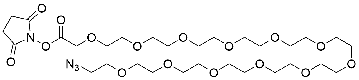 Azido-PEG12-CH2COOH NHS Ester