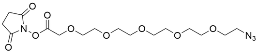 Azido-PEG5-CH2COOH NHS Ester