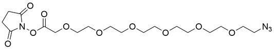 Azido-PEG6-CH2COOH NHS Ester