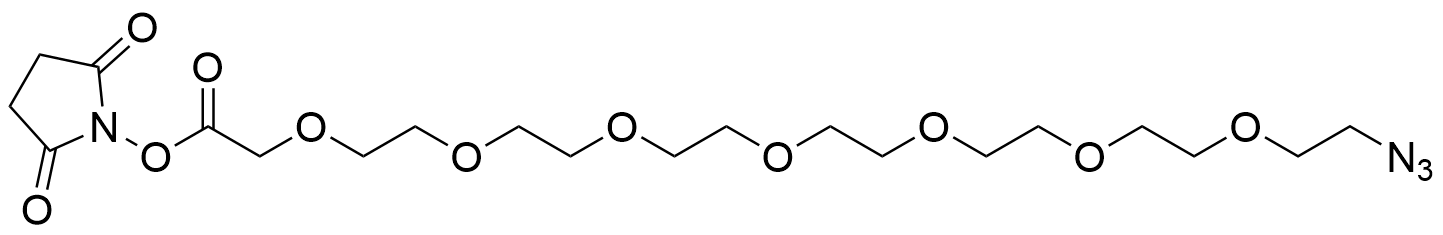 Azido-PEG7-CH2COOH NHS Ester