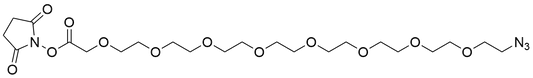 Azido-PEG8-CH2COOH NHS Ester