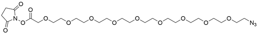 Azido-PEG9-CH2COOH NHS Ester